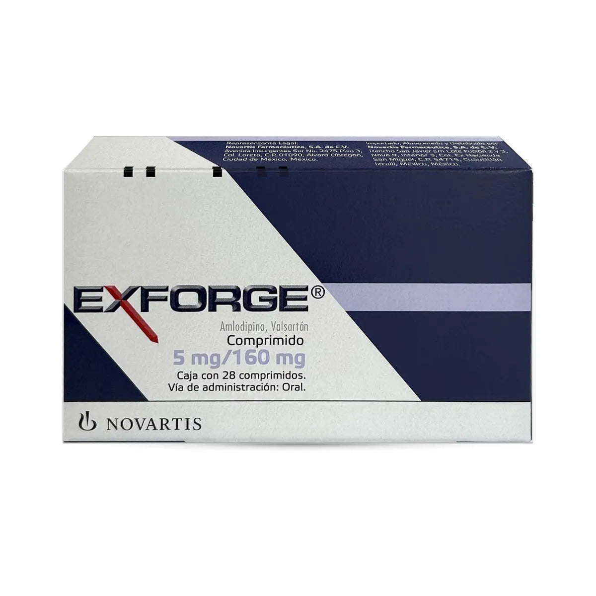 EXFORGE 5/160MG COMPRIMIDOS C/28