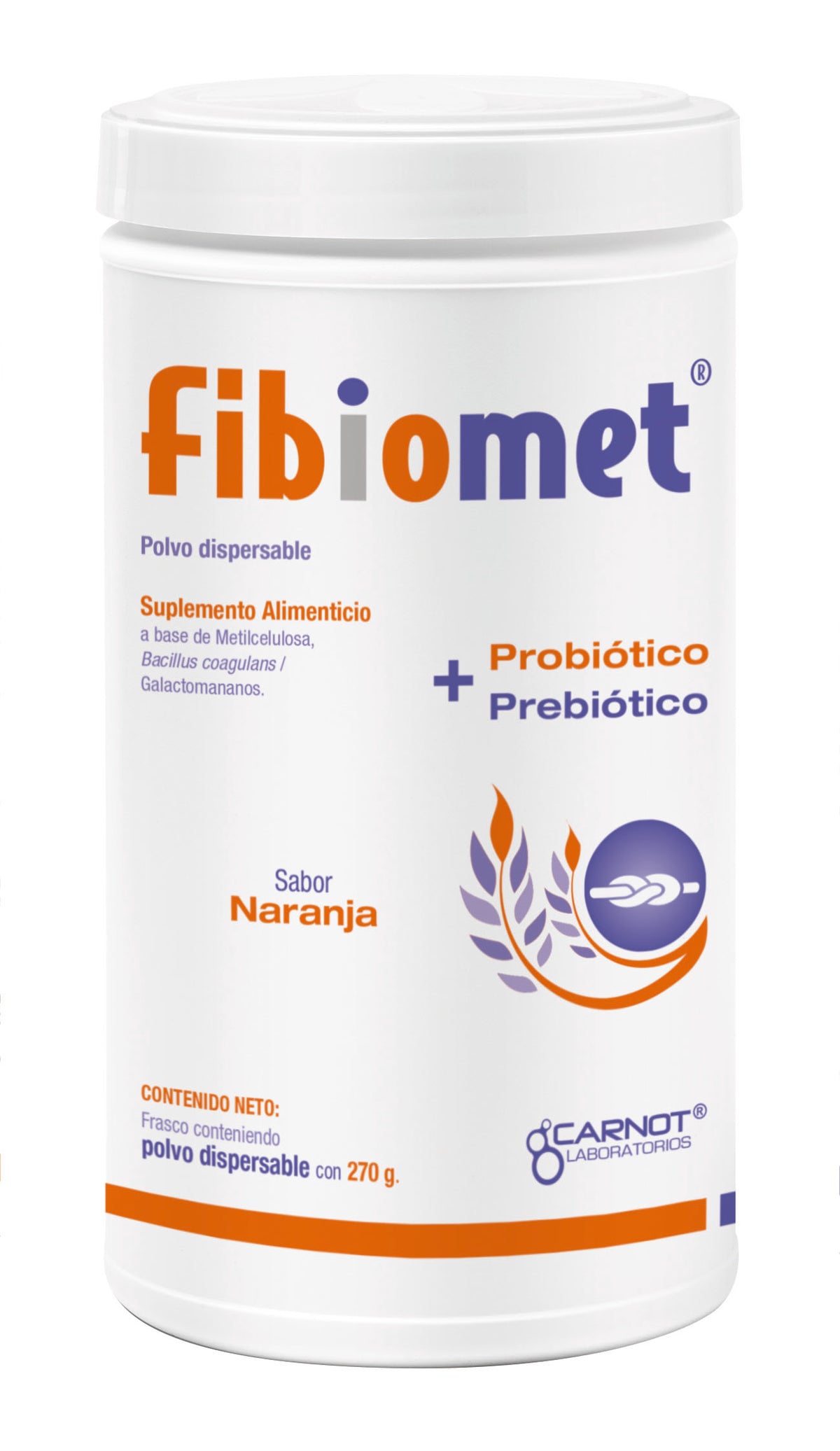 FIBIOMET NARANJA POLVO 270G