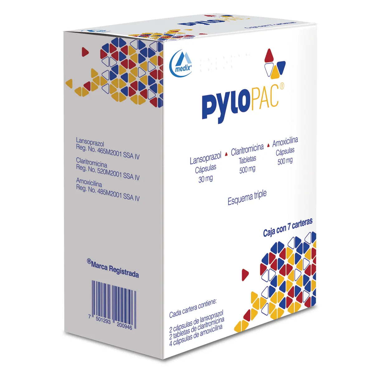 PYLOPAC C/7 CARTERAS C/8 TABLETAS C/U