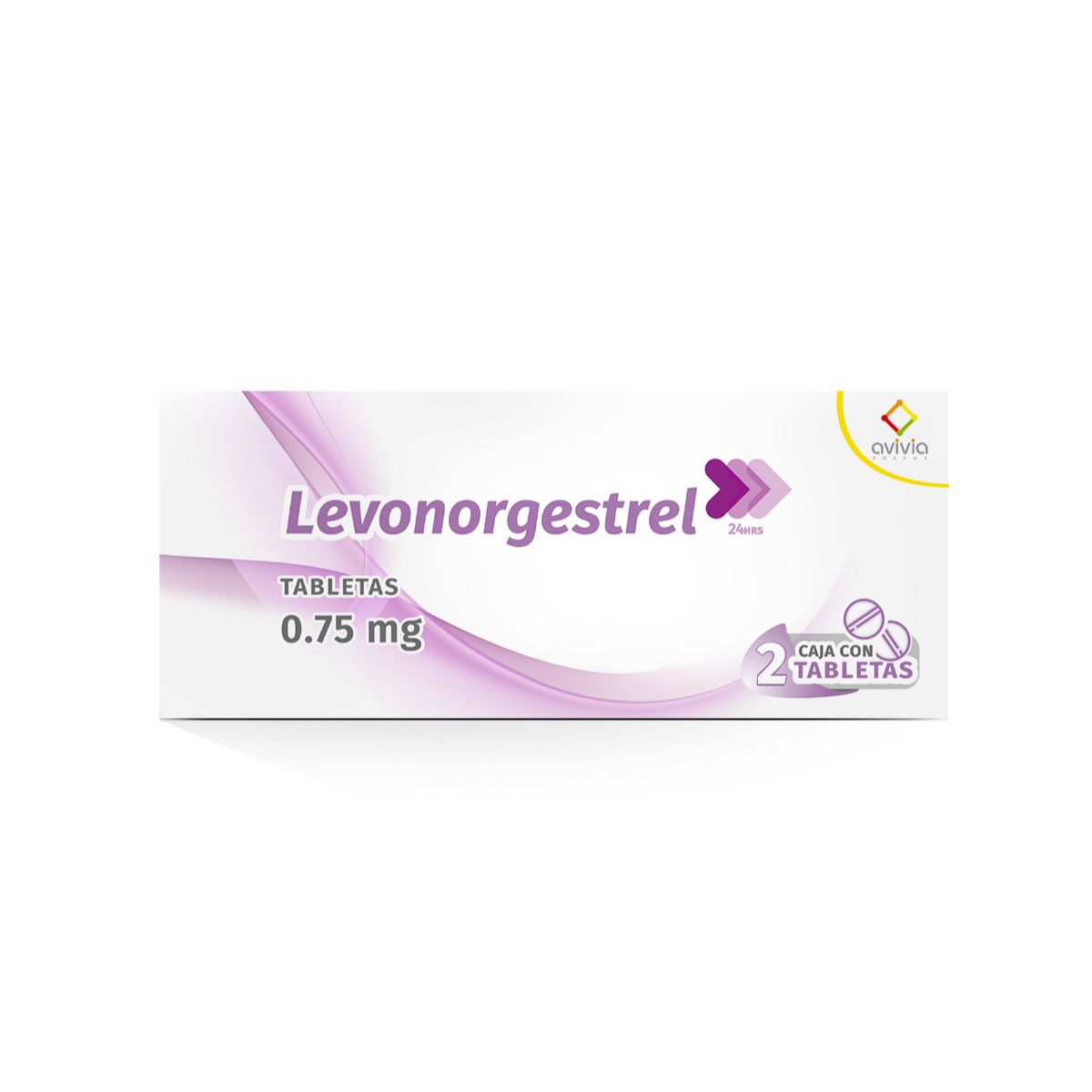 LEVONORGESTREL AVIVIA 0.75MG TABLETAS C/2 (GI)