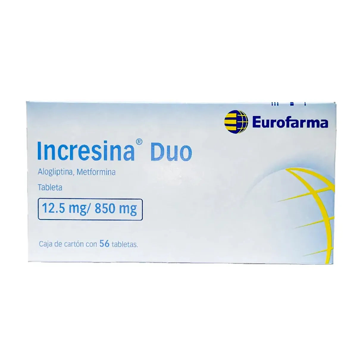INCRESINA DUO 12.5/850MG TABLETAS C/56