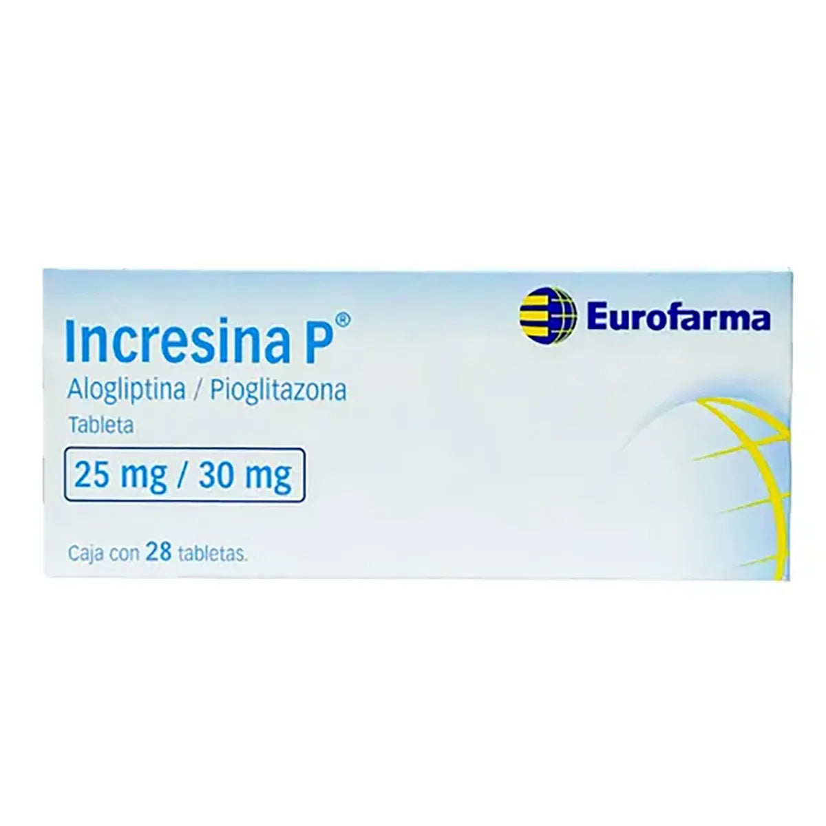 INCRESINA P 25/30MG TABLETAS C/28